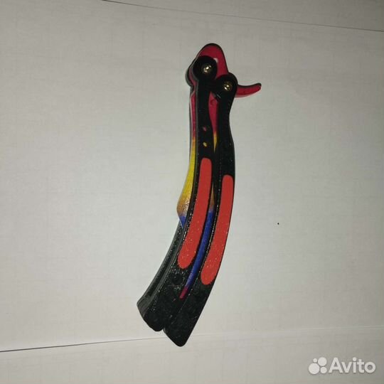 Деревянный нож бабочка