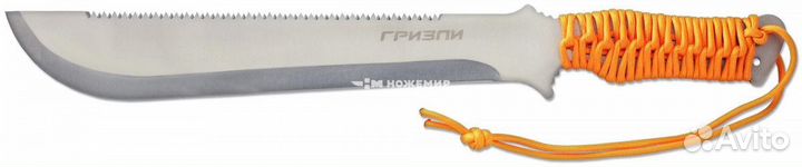 Мачете туристический стальной Рубака Гризли Т-115
