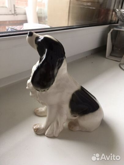 Фарфоровая статуэтка Спаниель