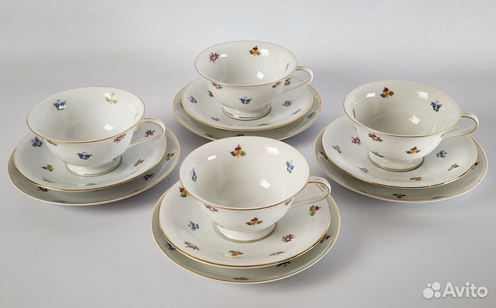 Rosenthal чайные тройки чайник сахарница фарфор