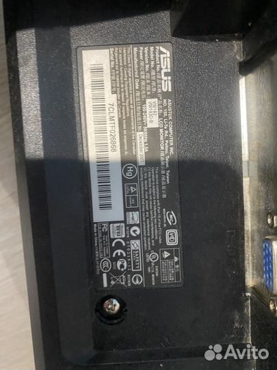 Монитор Asus нерабочий