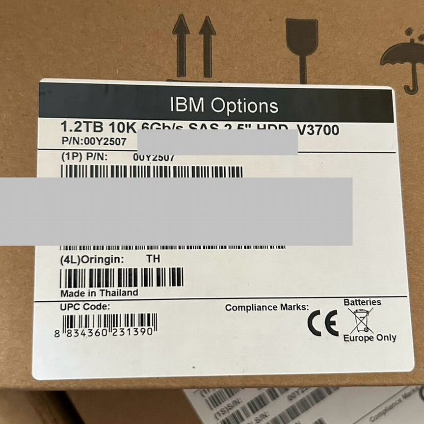 [00Y2507] Жесткий Диск Ibm 1.2tb 00y2507 00mj149 V3700