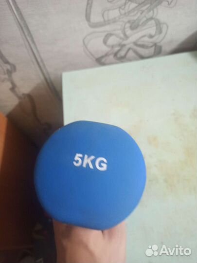 Гантель 5 кг с покрытием