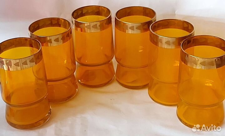 Графин и бокалы Чехословакия Лепка