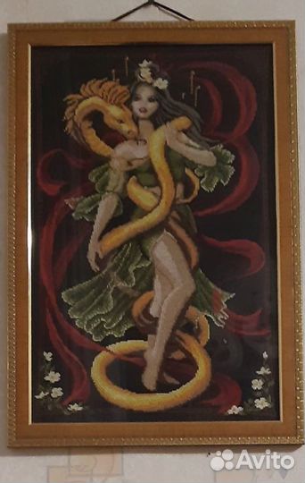 Картина вышитая крестом