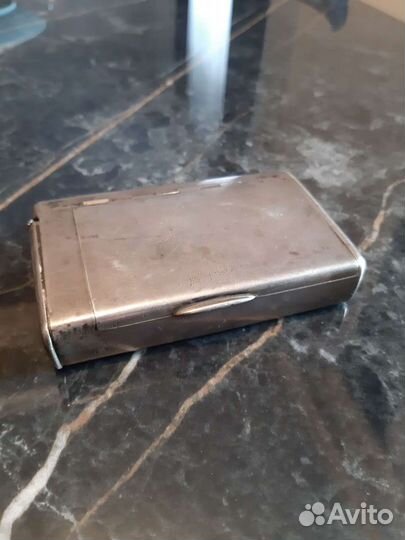 Портсигар серебряный царский
