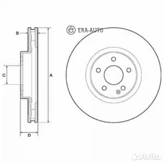 Delphi BG9174C Диск тормозной