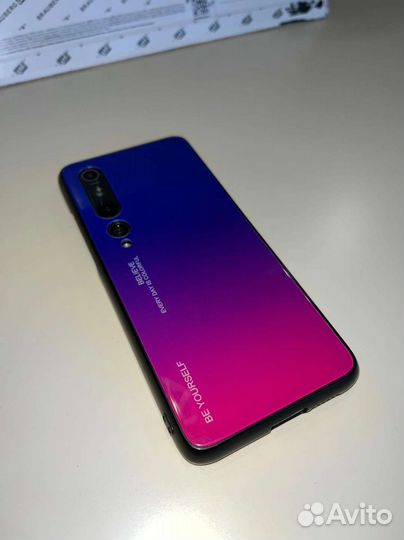 Чехол для Xiaomi mi 10 стеклянный