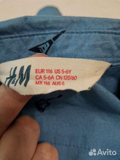 Рубашка для мальчика hm 116- 122