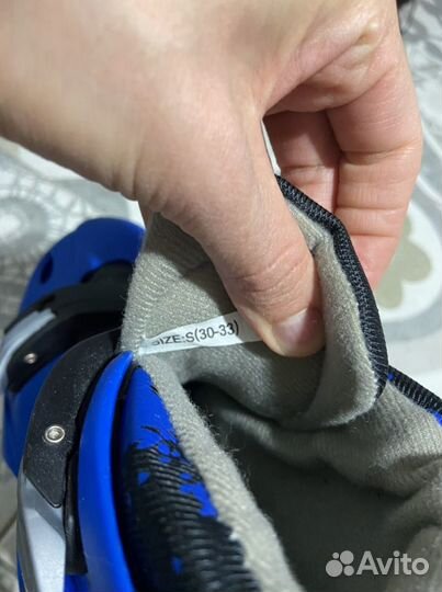 Ролики детские раздвижные и Перчатки b’twin