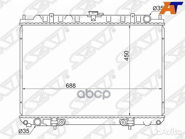 Радиатор nissan rnessa(KA24DE) /presage/bassara