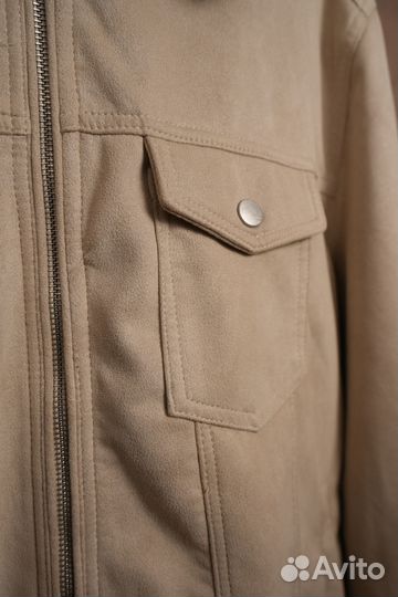 Утепленная гладкая куртка c мехом мужская LC Waiki