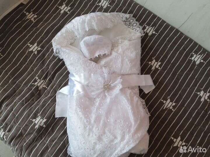 Конверт на выписку весна осень белый