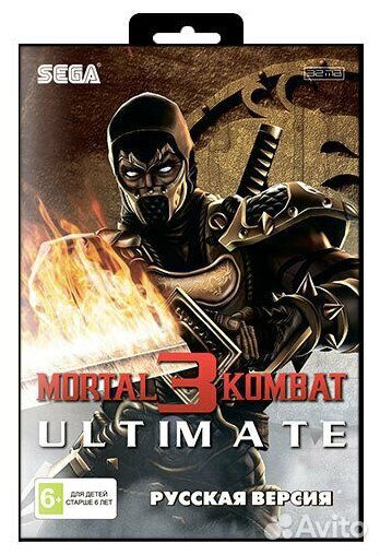 Картридж для игры Sega: Mortal Kombat 3 Ultimate