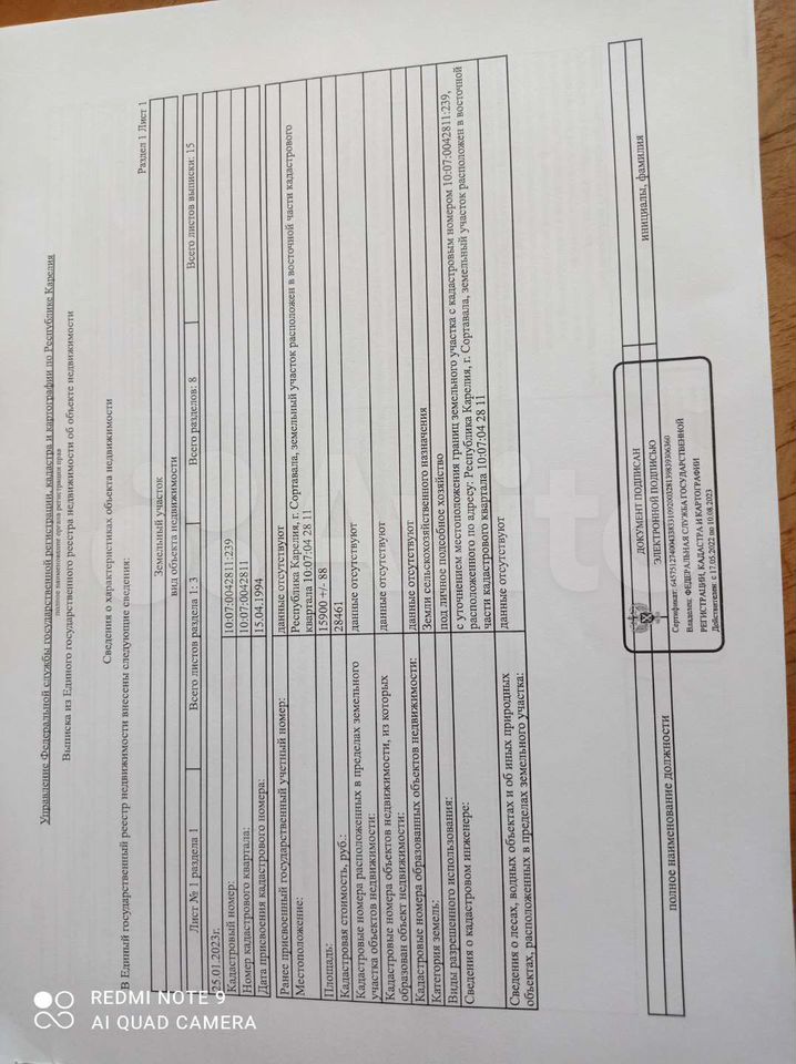 Участок 1,59 га (СНТ, ДНП)