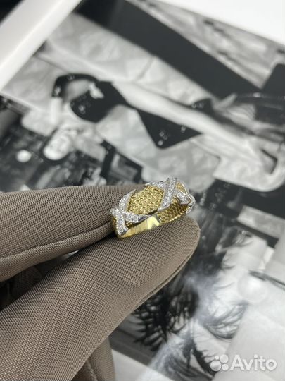 Золотое кольцо tiffany