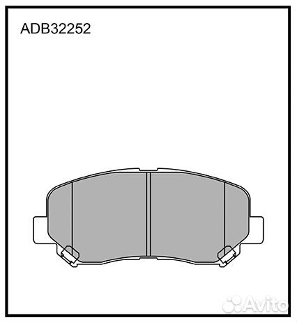 Колодки тормозные дисковые перед