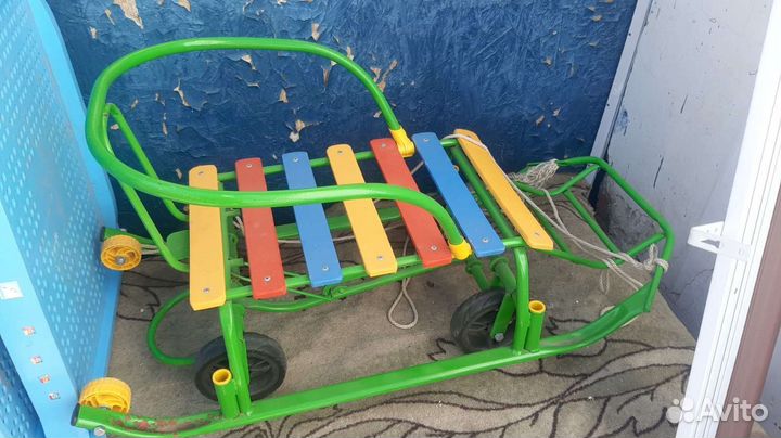 Детские санки коляска