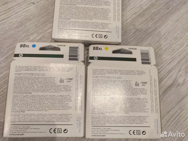 Картриджи hp 88xl
