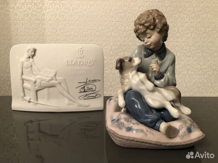 Lladro фарфоровая статуэтка Дети с животными