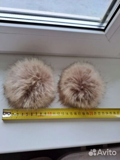 Меховой помпон, 1шт