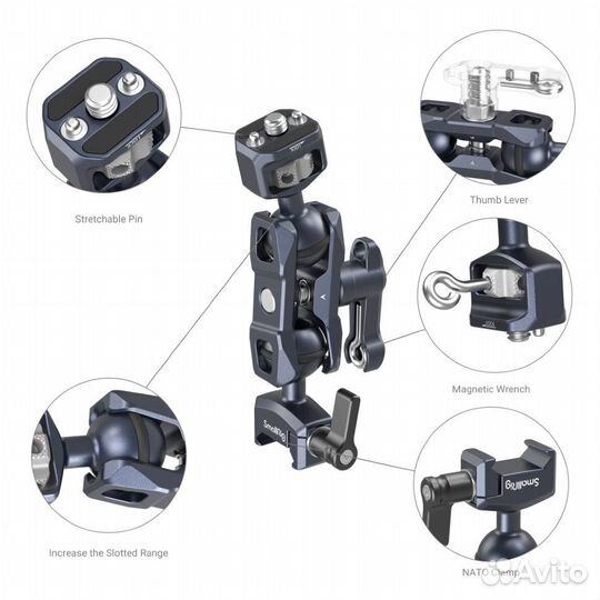 Кронштейн Magic Arm SmallRig 3875 1/4”- nato