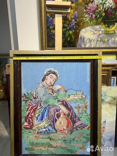 Картина вышивка СССР