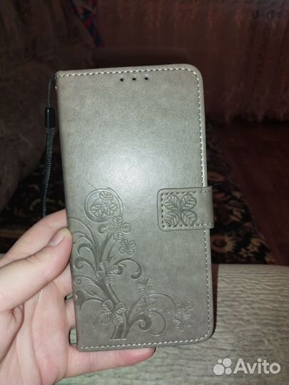 Чехол книжка для самсунг галаксия А 52 серый