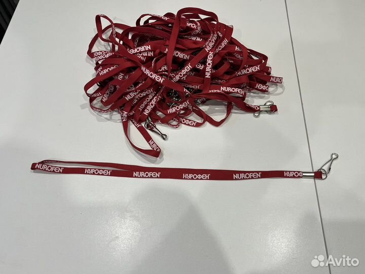 Шнурки для Бейджика визитная карточка