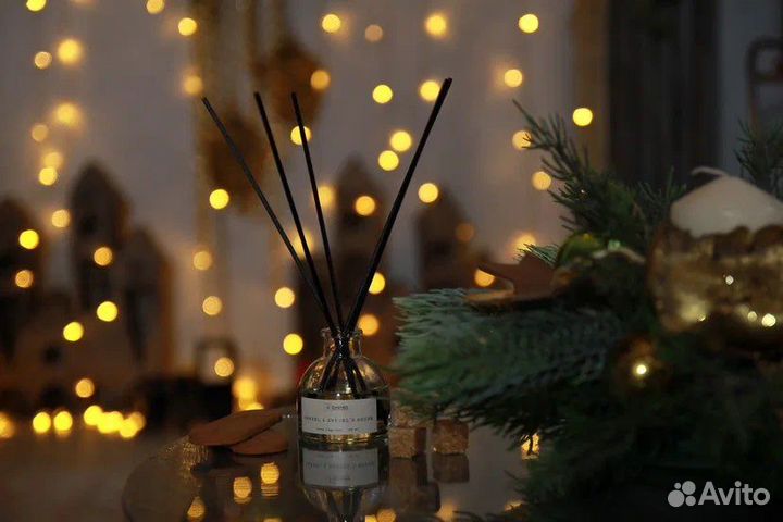 Аромадиффузор с палочками Имбирный домик, 50 мл