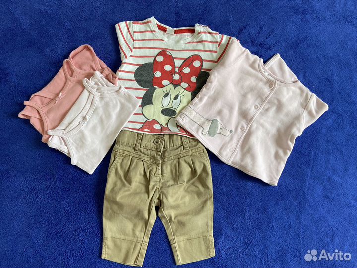 Одежда для левочки пакетом 3-6м 62-68