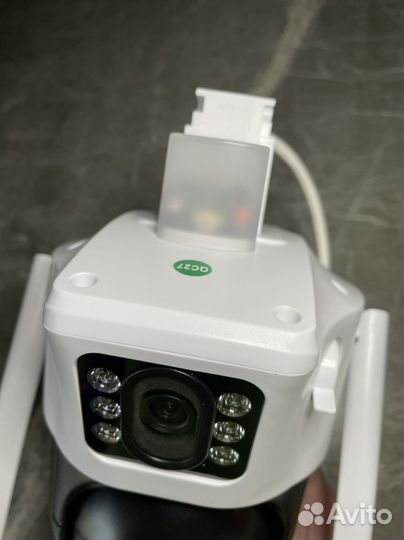 Уличная Wi-Fi камера два объектива с сигнализацией