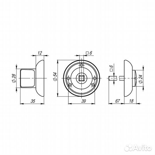 Armadillo BK6.R.LD54 SG/GP-4 матовое золото/золото