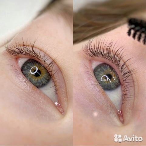 Вельвет ресниц, бровей, ламинирование