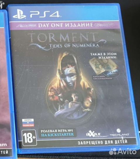 Диски PS4: Torment tides of numenera
