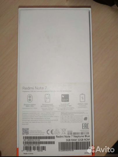 Xiaomi Redmi Note 7, 3/32 ГБ