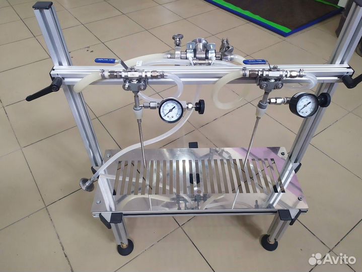 Комплект для розлива пива в стекло