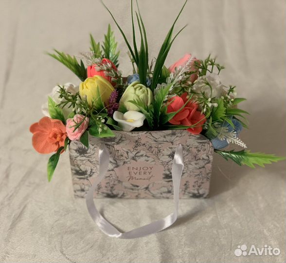 Мыло ручной работы/цветы/сувенир/подарок