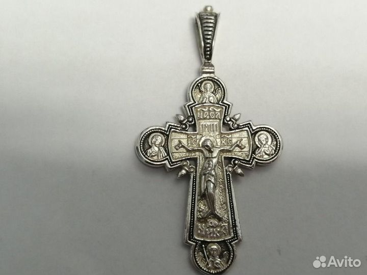 Крест серебряный 925-й пробы, серебро 925, вес 5