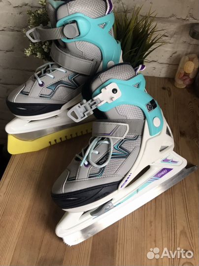 Коньки ледовые раздвижные 35-38р женские