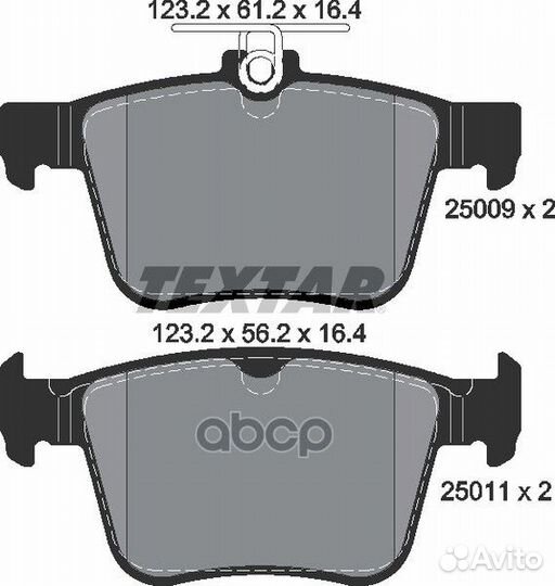 Колодки зад.audi A3 12/ VW golf VII 12,tiguan