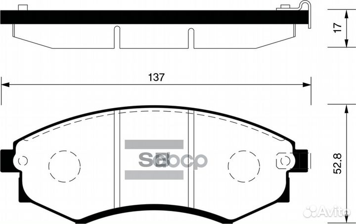 SP1048SNS 318 12 колодки диск.пер Hyundai Sona