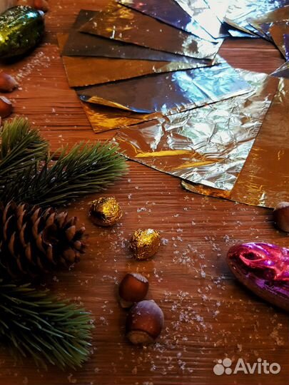 Фольга цветная для поделок, советская