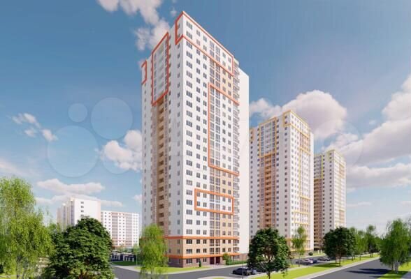 2-к. квартира, 53,8 м², 17/25 эт.