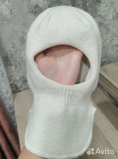 Шапка шлем для девочки 48 50