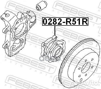 К-кт подшипника ступицы задней Nissan Pathfinder