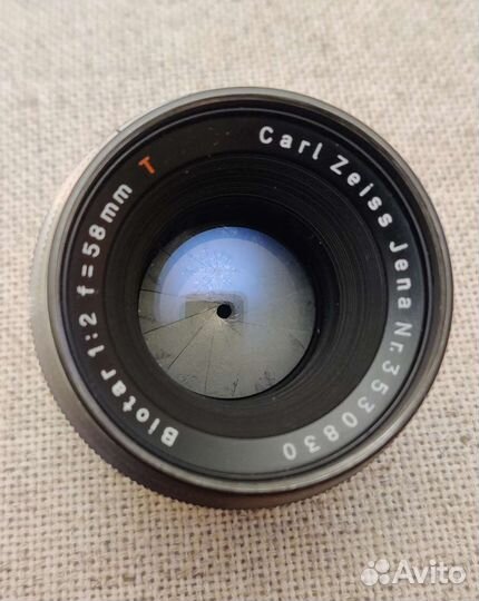 Объектив Biotar 1:2 58mm Carl zeiss jena m42 отлич
