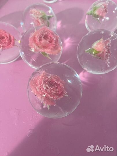 Лед пищевой с цветами 15172 грамм