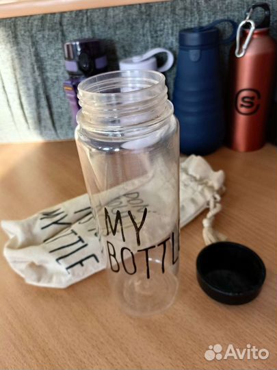Новые и б/у бутылки для воды и термокружки