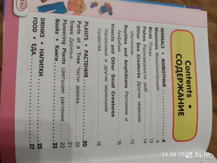 Английский визуальный словарь с произношением